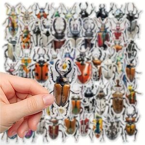 Set of 50 Insect Stickers Beetles Bugs Creepy Crawlers